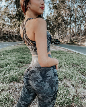 Give Me Camo Two Piece Set - Mom Boss Fitness